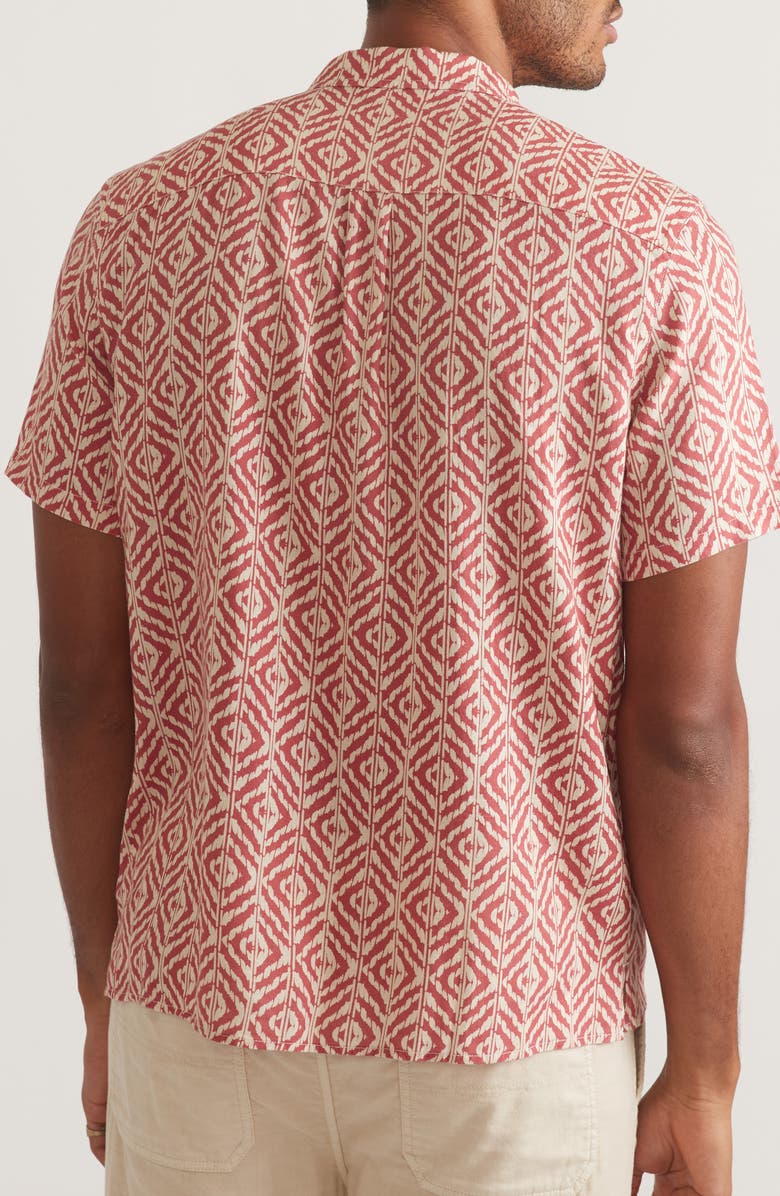 Marine Layer Geometric Print Camp Shirt | Nordstromrack