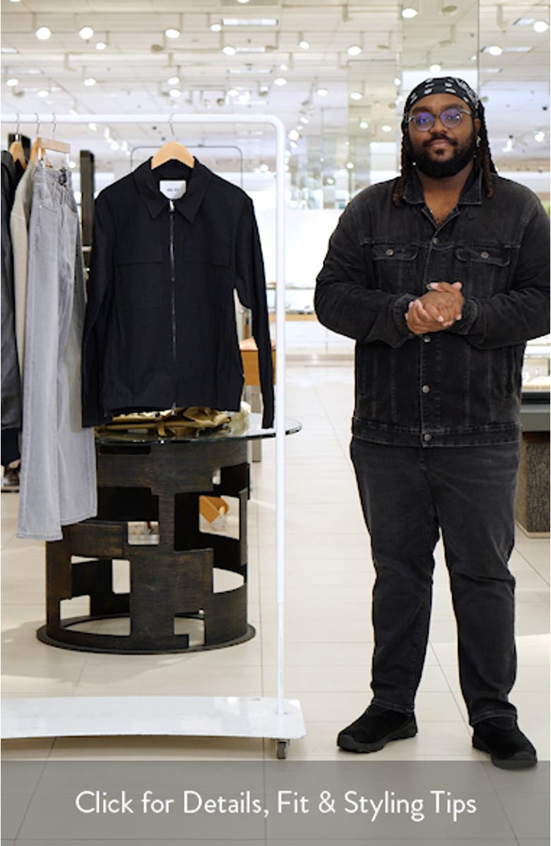 Alban 5721 Cotton Seersucker Zip-Up Shirt Jacket, sales video thumbnail