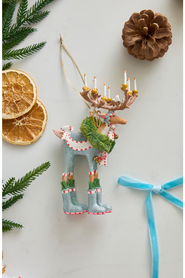 Patience Brewster Dash Away Dasher Ornament, Alternate, color, BLUE