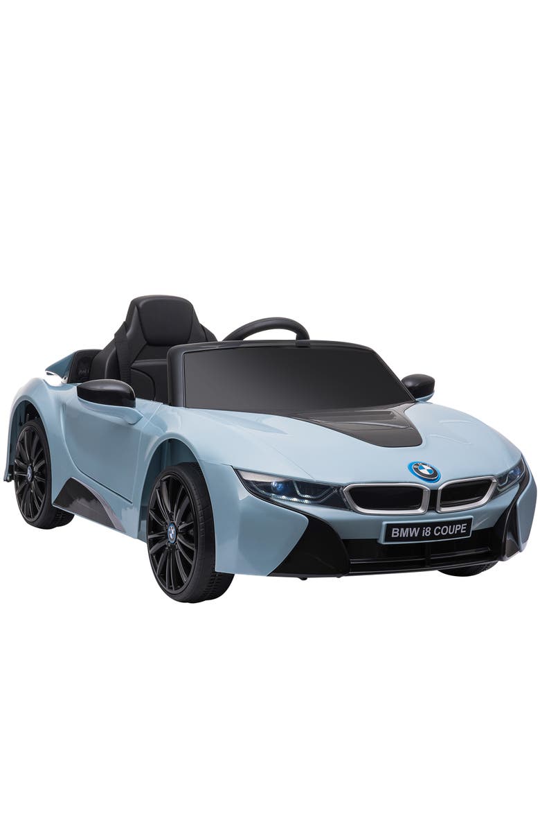 Aosom 6V Licensed BMW I8 Coupe Ride-On Car with Remote Control, Music, Main, color, Blue