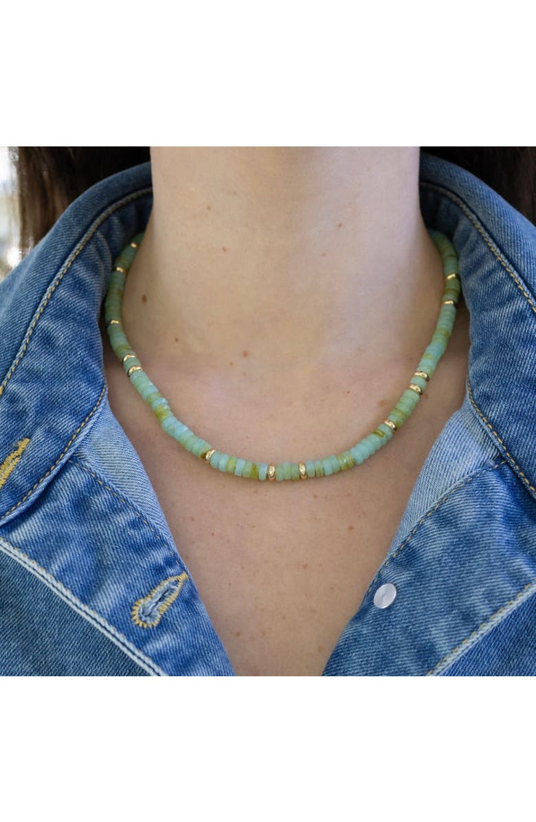 Erin McDermott Jewelry Double mint Resin Necklace, Alternate, color, Green