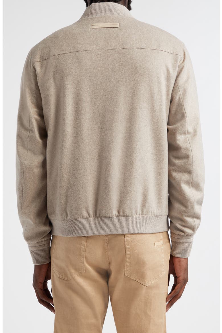 Oasi Cashmere Elements Bomber Jacket, Alternate, color, BEIGE
