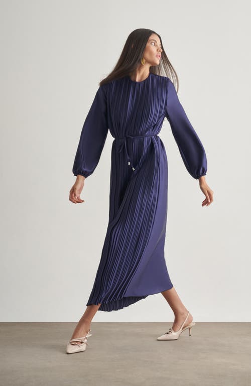 Mizalle Maxi Dress In Blue