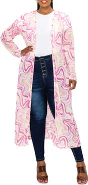 L I V D Megan Mesh Duster