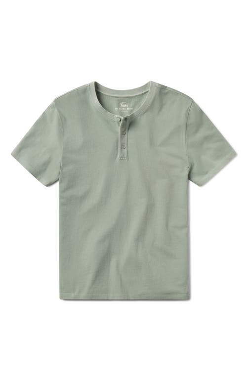 The Normal Brand Henley T-shirt In Juniper