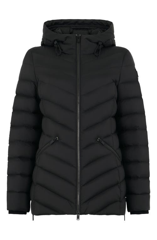 Moose Knuckles Rockcliff 5 Water Repellent Hooded 800 Fill Power Down Puffer Jacket In Black