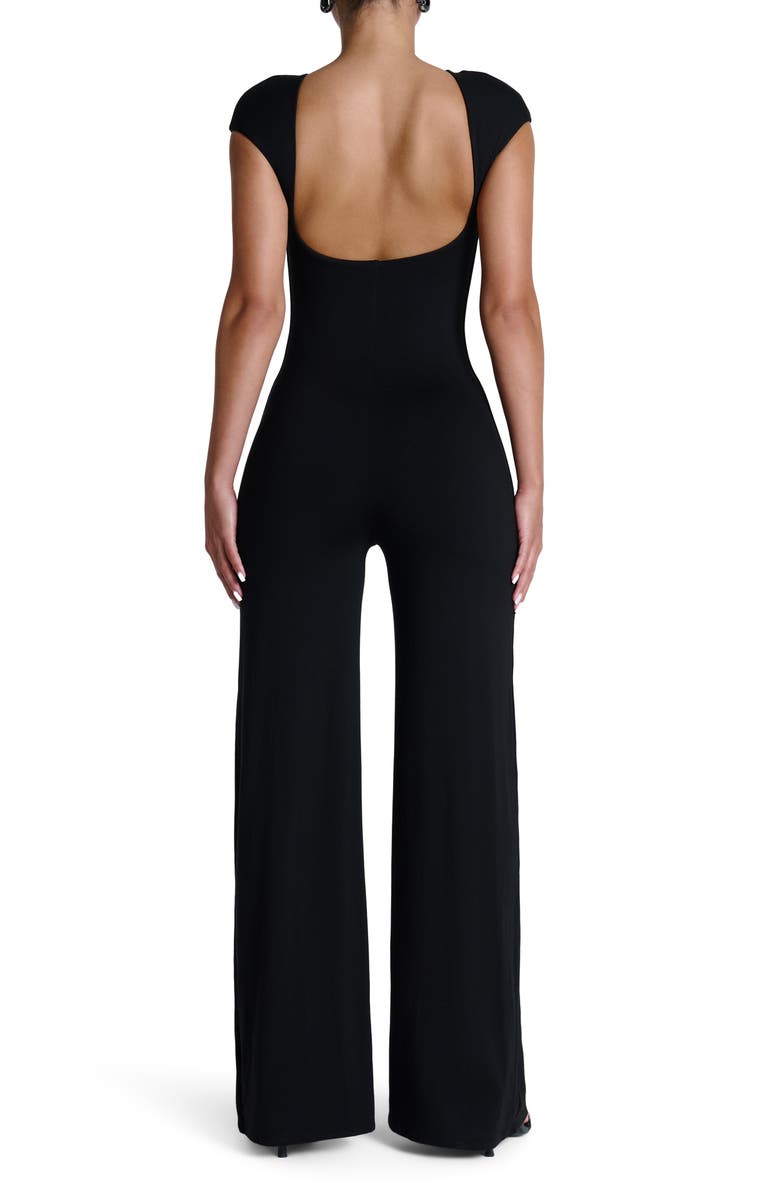 Naked Wardrobe Smooth Open Back Jumpsuit, Alternate, color,