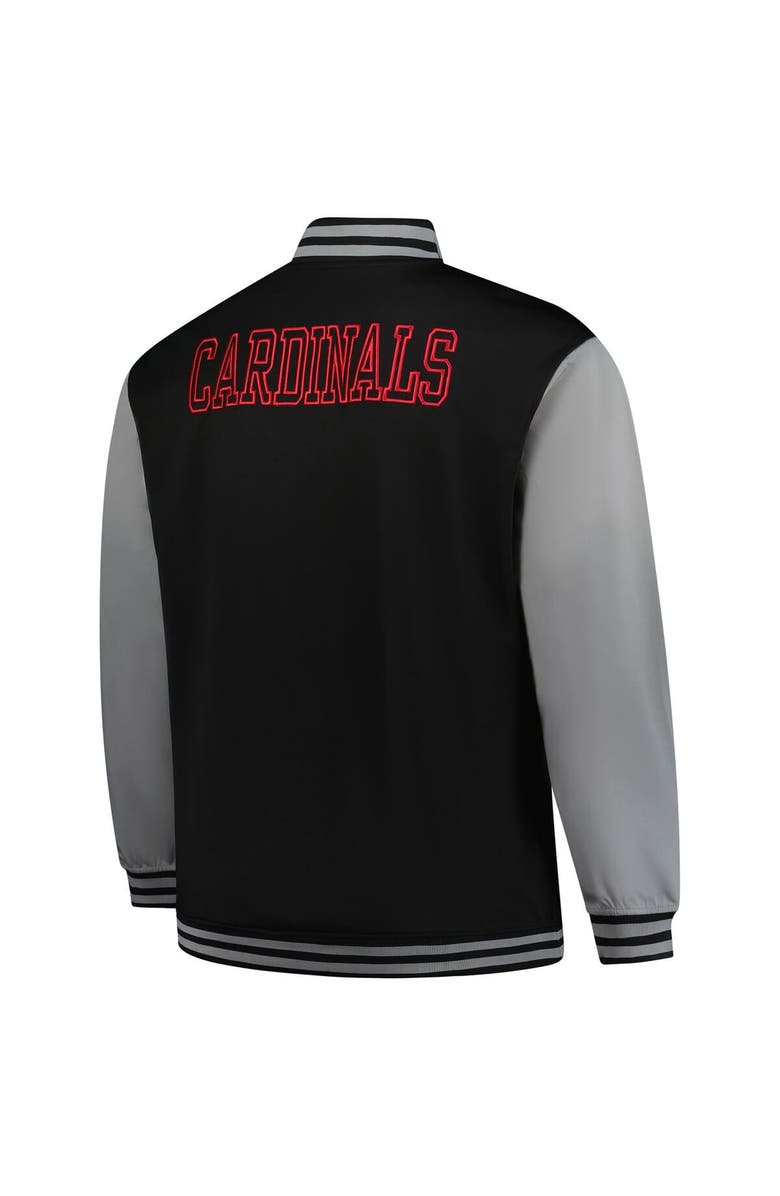 PROFILE Men's Profile Black/Gray St. Louis Cardinals Full-Snap Varsity Jacket, Alternate, color, Black