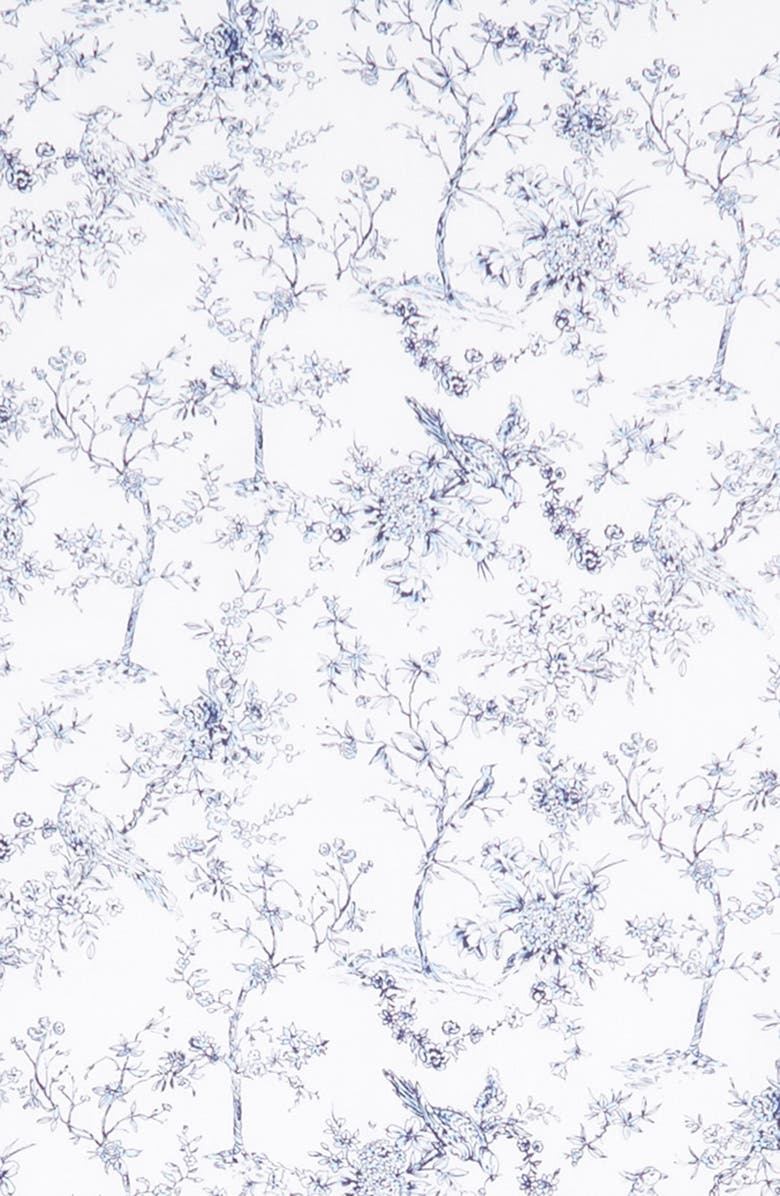 Petite Plume Timeless Toile de Jouy Table Runner, Alternate, color, White