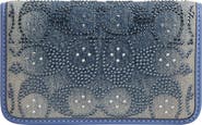 COACH Crystal Signature Denim Slim Card Case