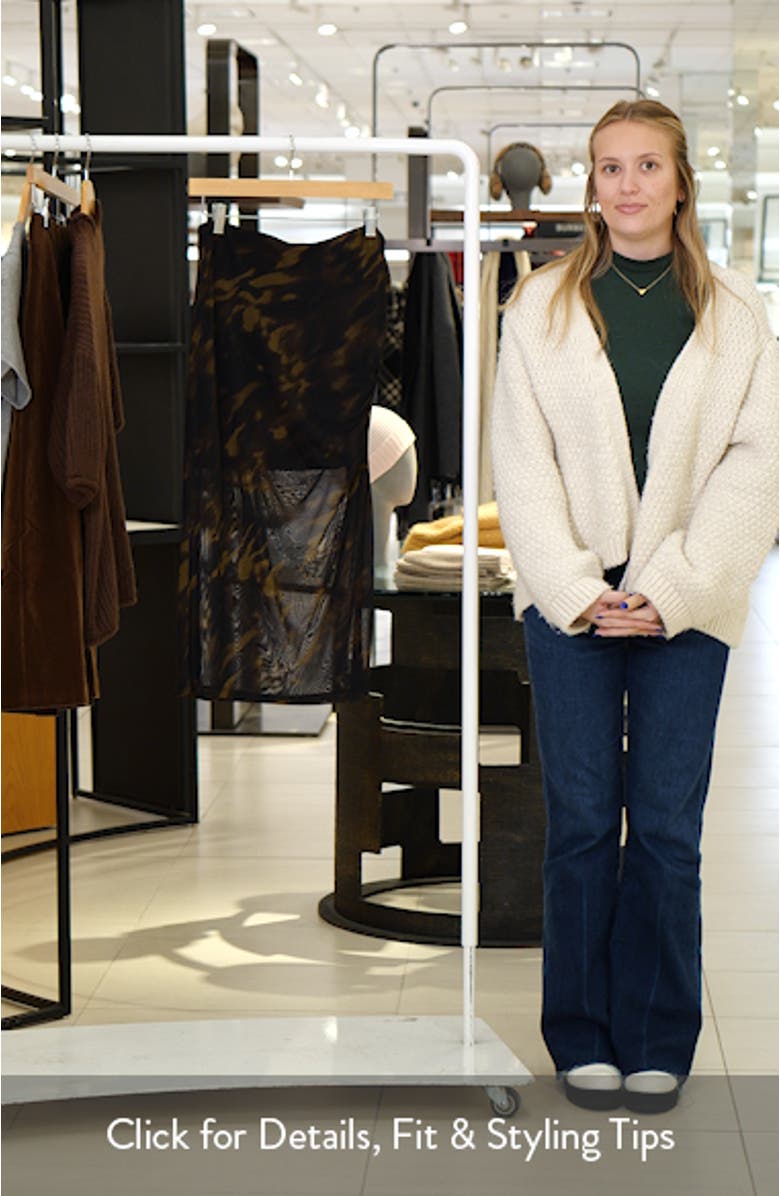 Pull-On Mesh Midi Skirt, sales video thumbnail