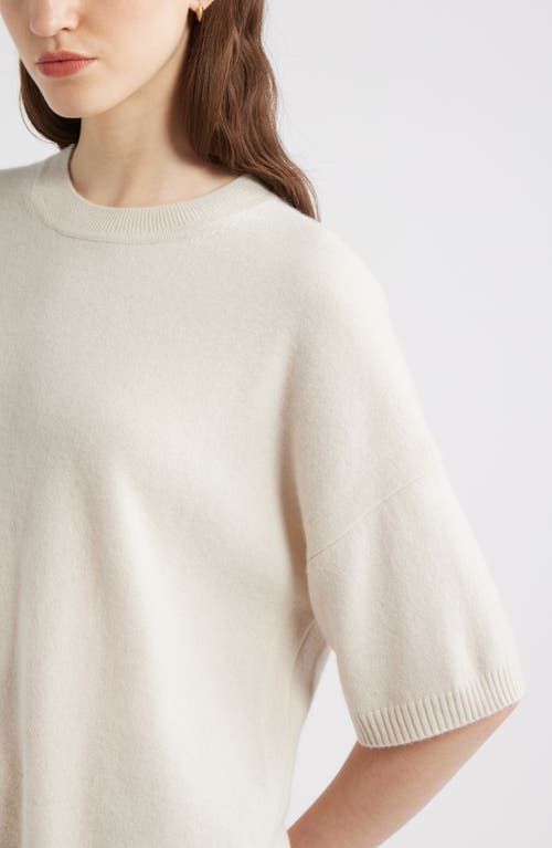 Nordstrom Short Sleeve Cashmere Sweater In Neutral
