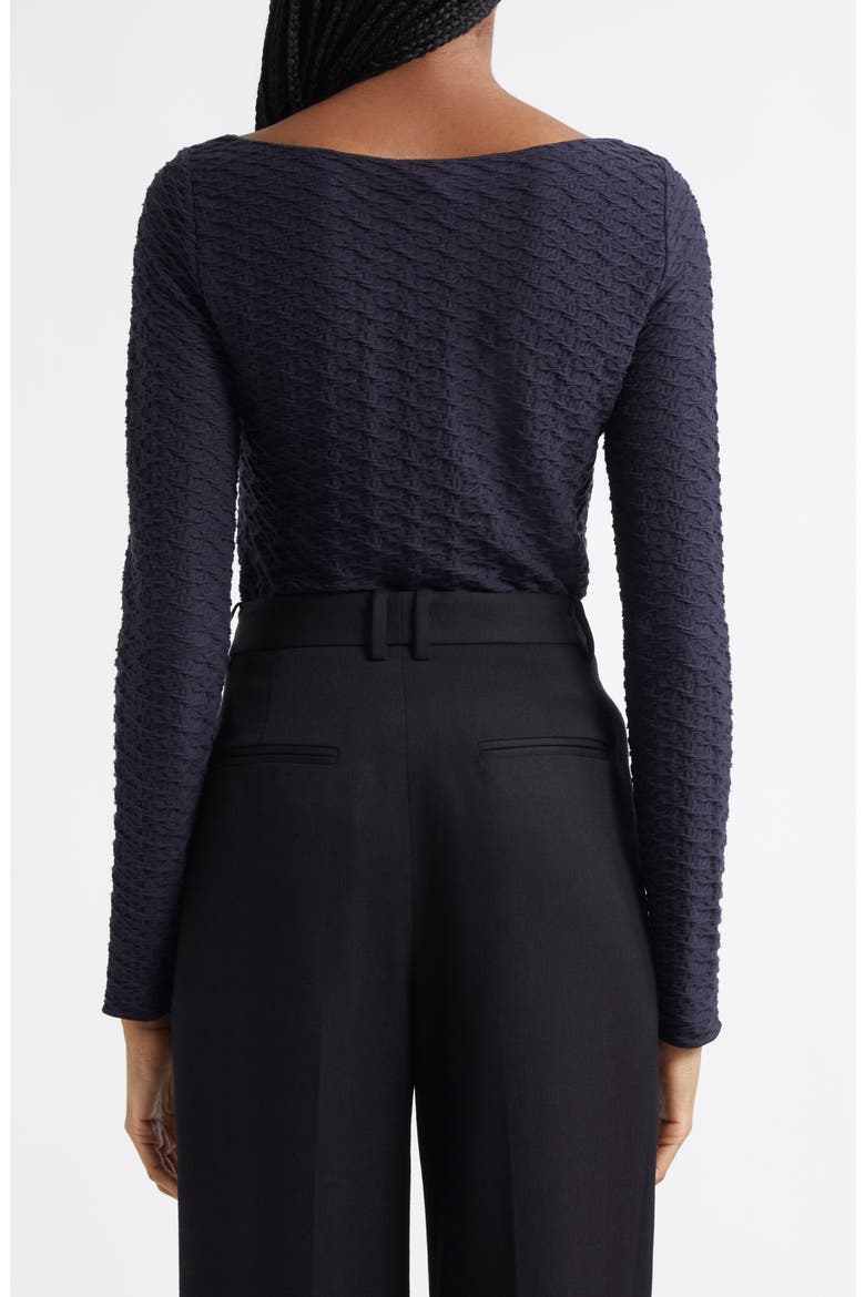 Textured Jersey Top, Alternate, color, SOLID DARK BLUE