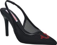 True Religion Ella Mesh Horseshoe Logo Heel