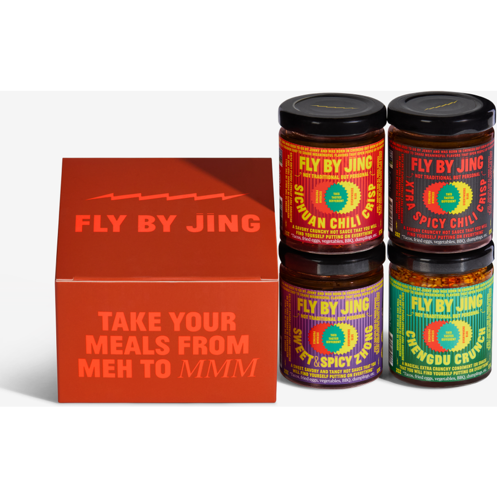Fly by Jing Mini Sampler Set of Chili Sauces in Red Box  product