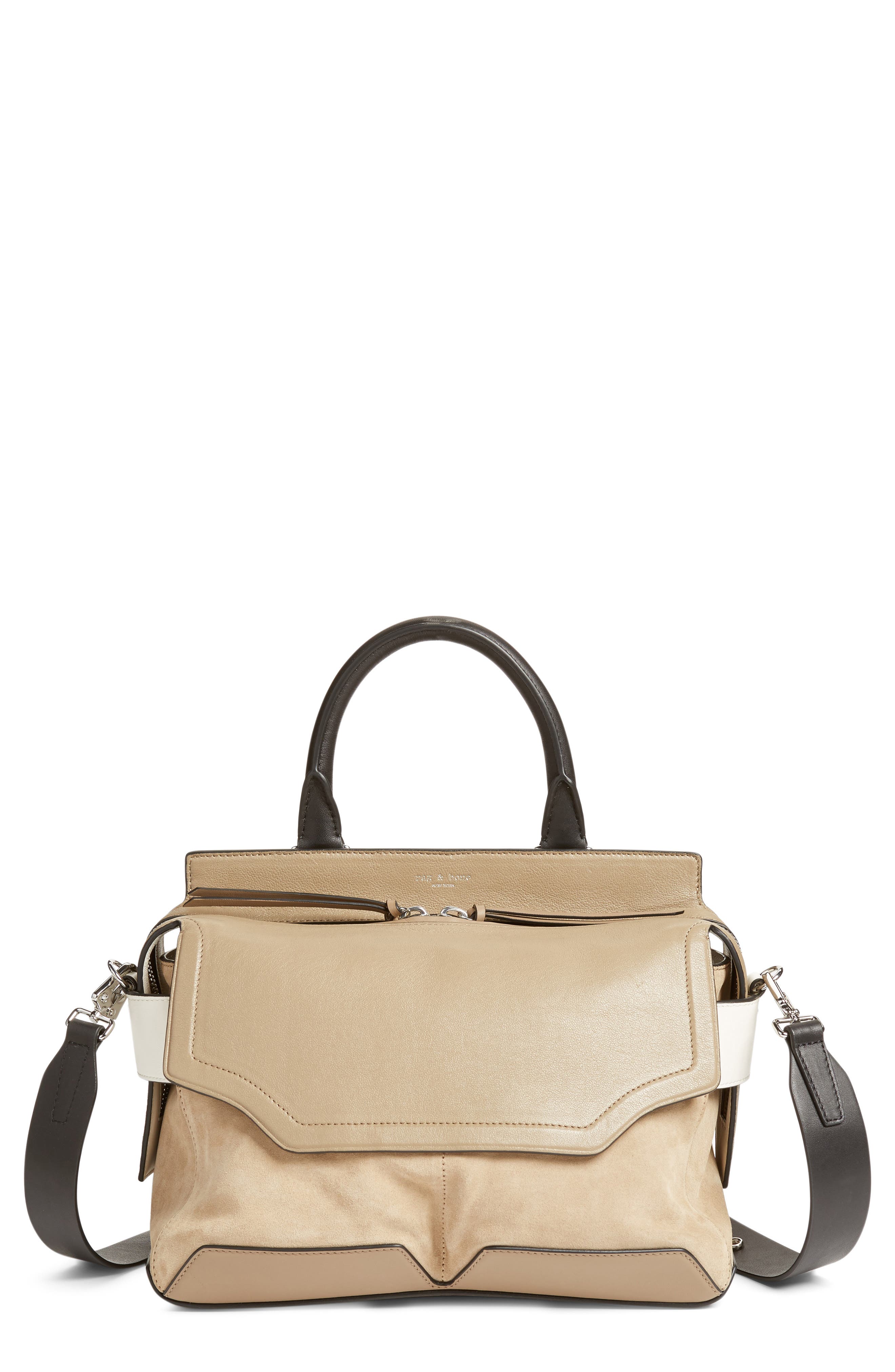rag & bone Pilot Satchel, Main, color, 