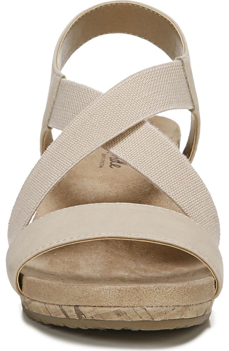 LifeStride Mexico Wedge Slingback Sandal, Alternate, color, Bone