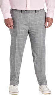 Michael Kors Big & Tall Windowpane Suit Pants