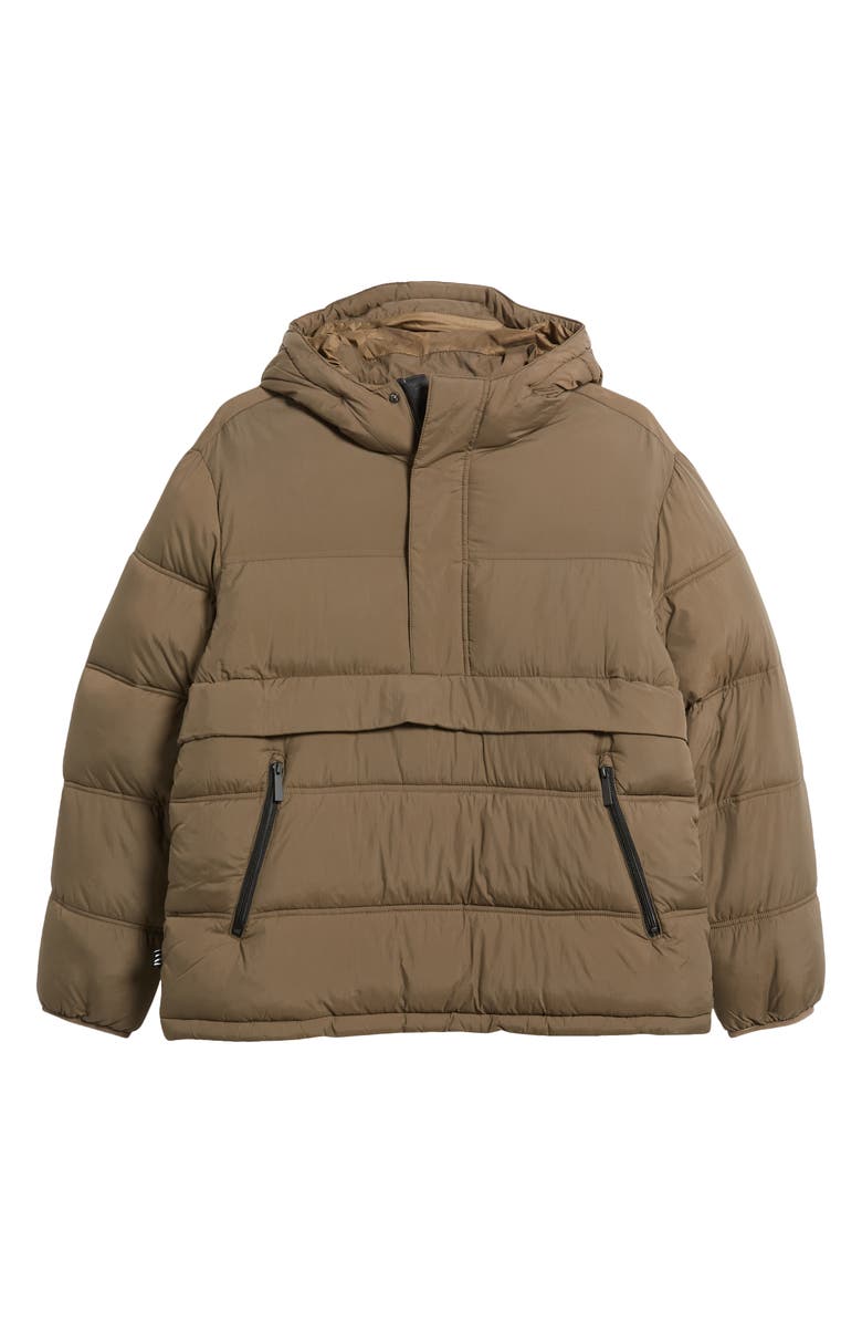 The Very Warm Water Resistant Recycled Nylon Anorak, Alternate, color, Canteen