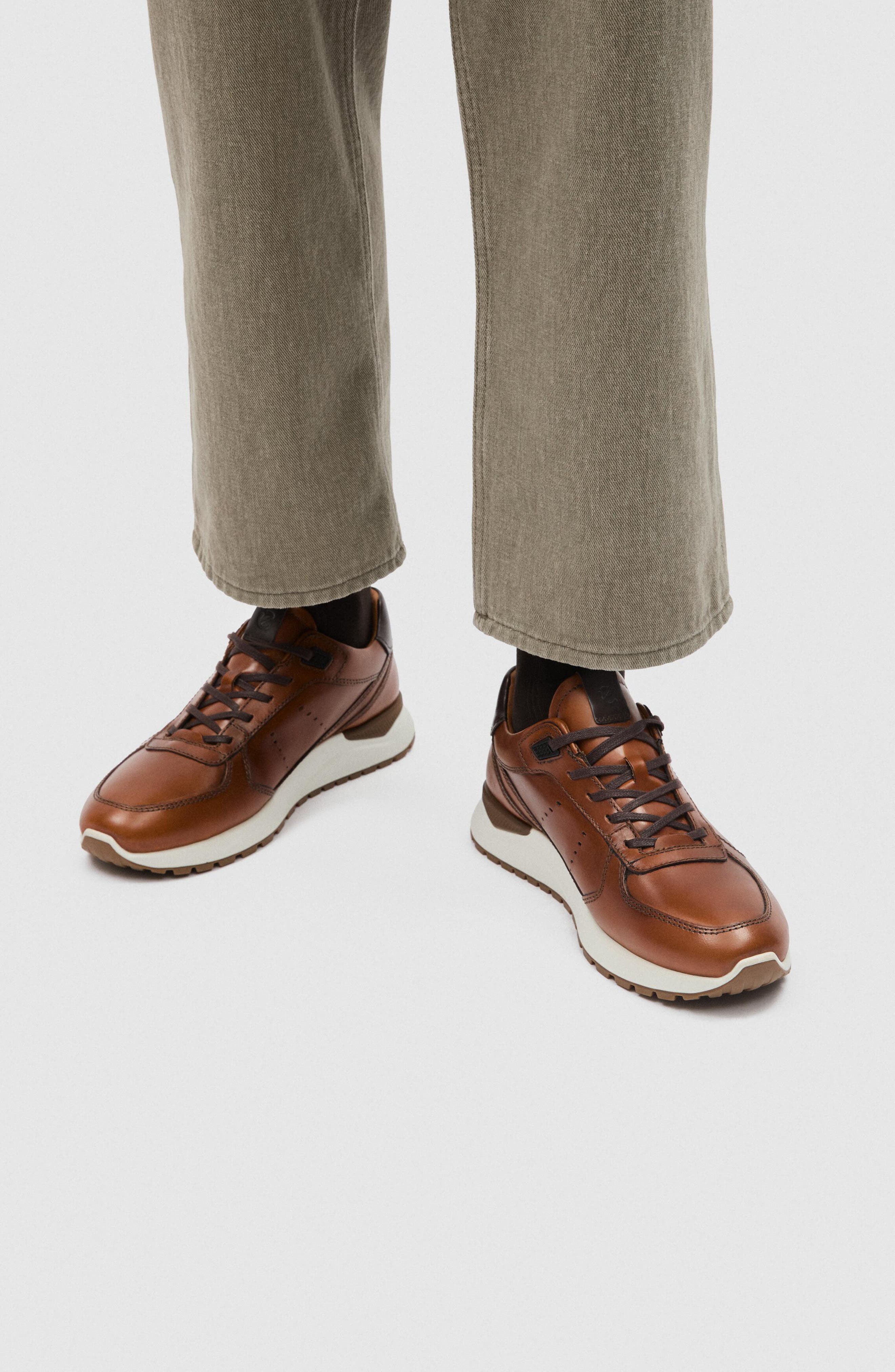 Astir Neo Leather Dress Sneaker, Alternate, color, SADDLE
