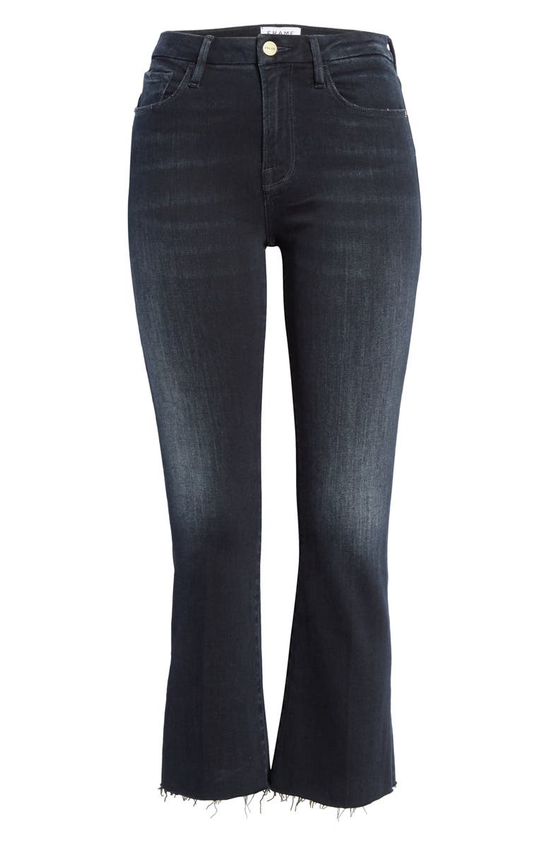 FRAME Le Crop Mini Raw Hem Bootcut Jeans, Alternate, color,