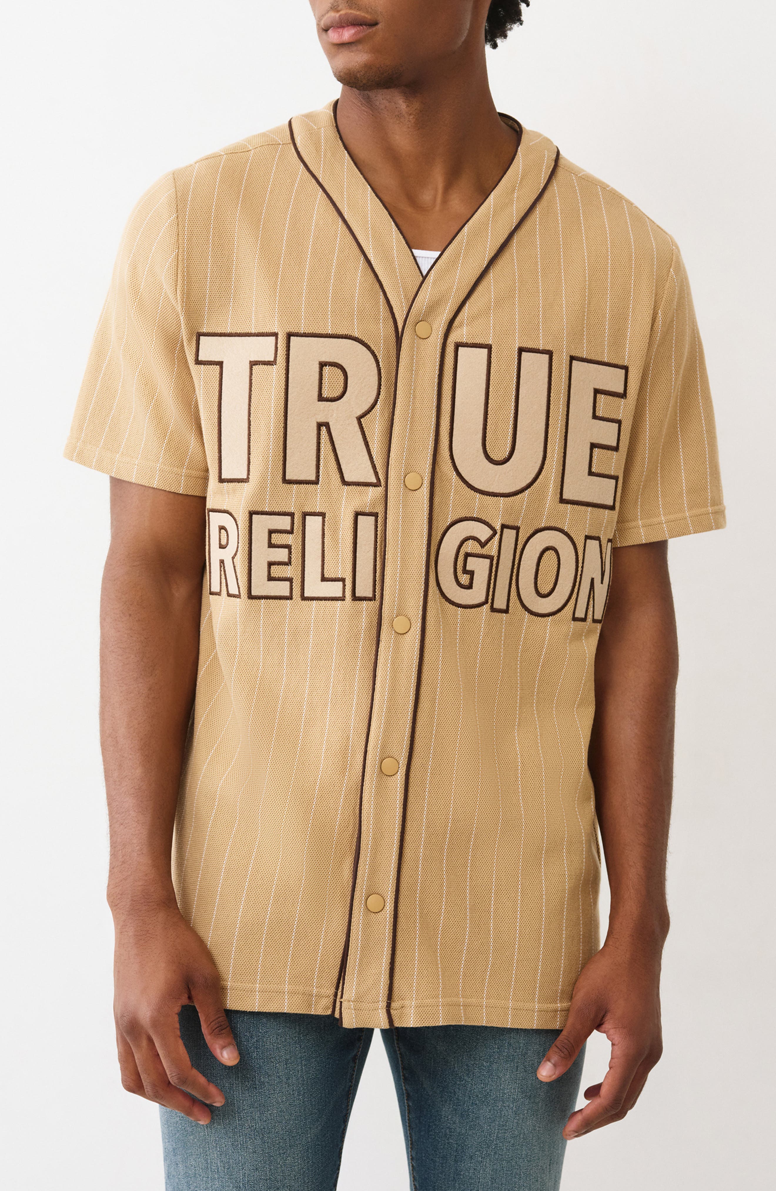 True Religion Logo Baseball Jersey