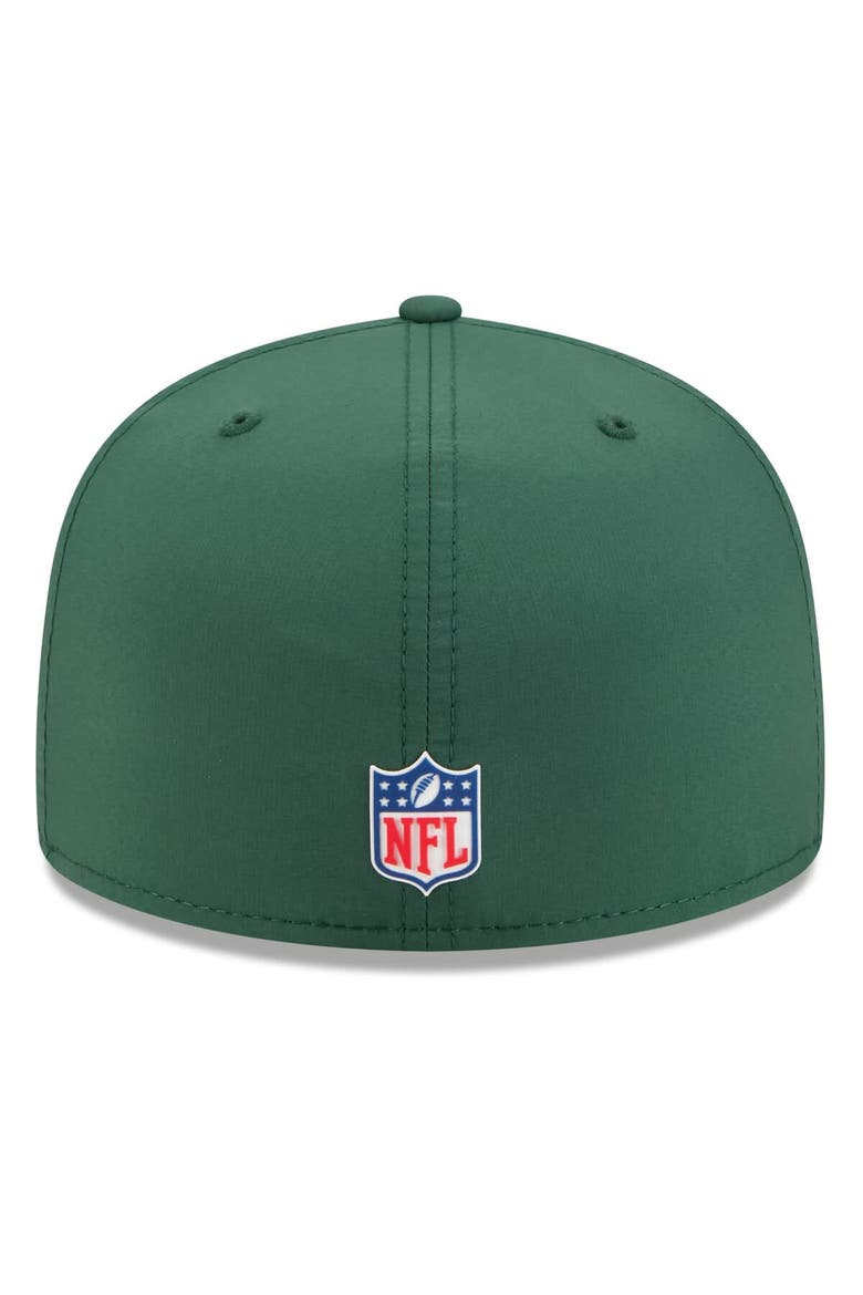 Men's New Era Green Green Bay Packers 2025 Sideline  59FIFTY Fitted Hat, Alternate, color, Green
