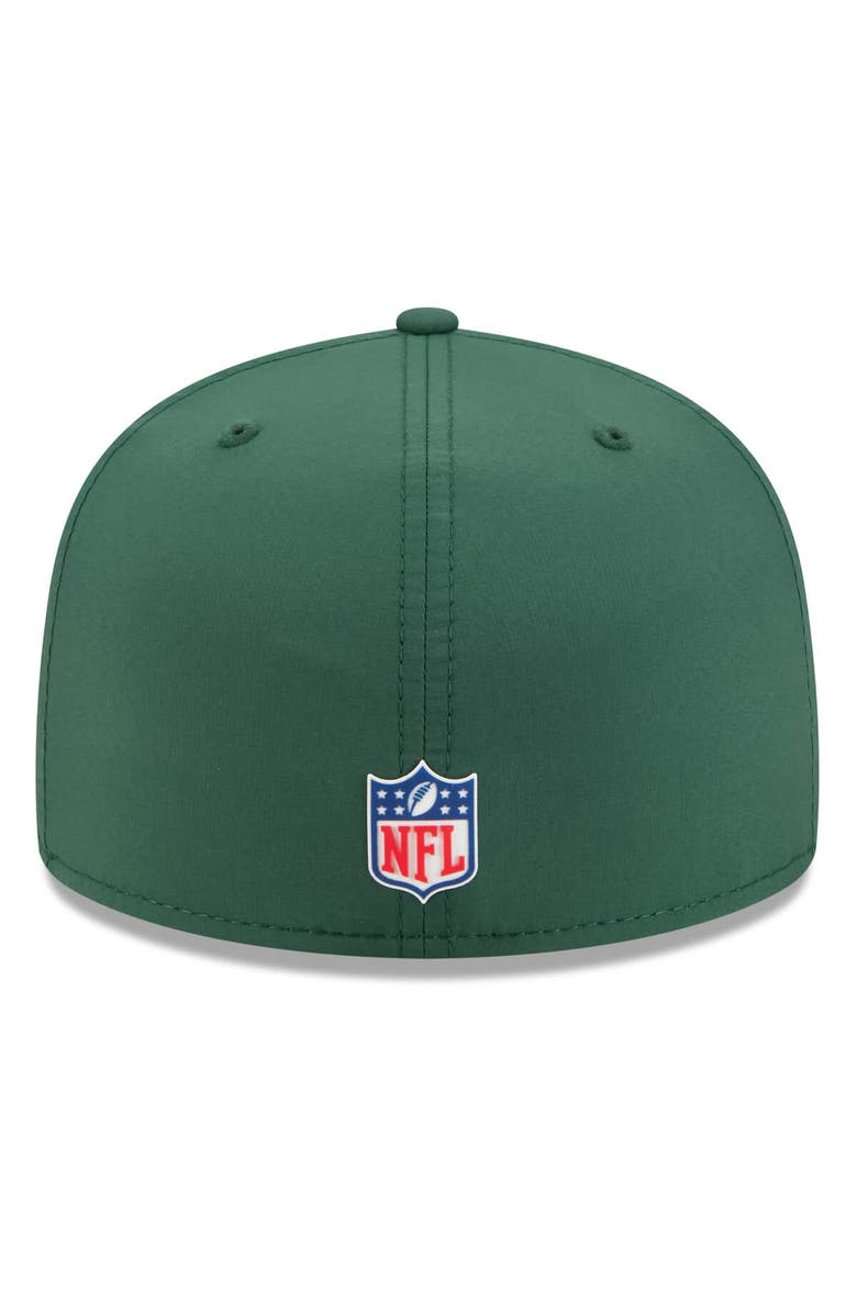 New Era Men's New Era Green Green Bay Packers 2025 Sideline 59FIFTY Fitted Hat, Alternate, color, Green