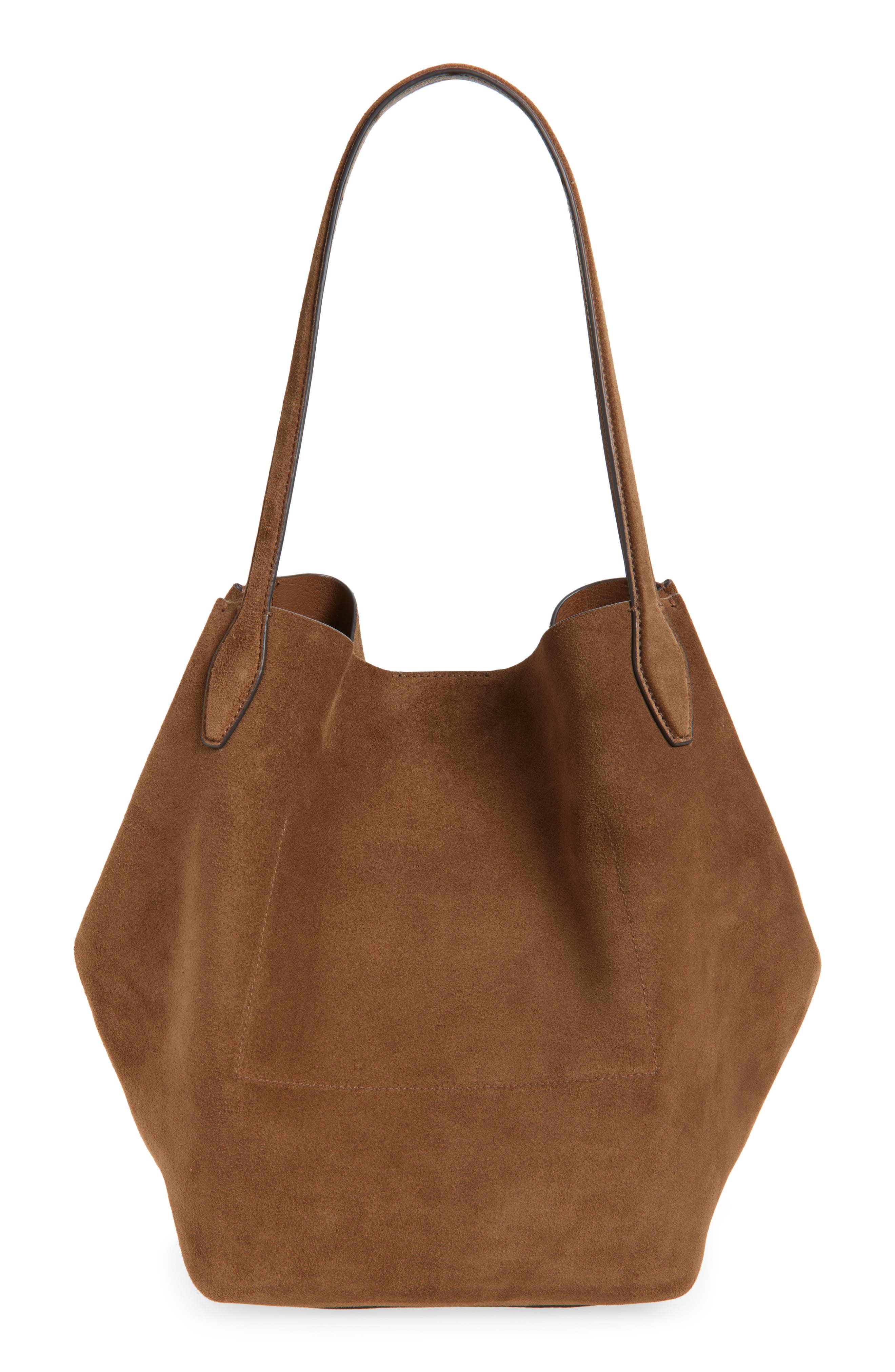 Madewell The Shopper Tote in Soft Grain Suede, Alternate, color, 