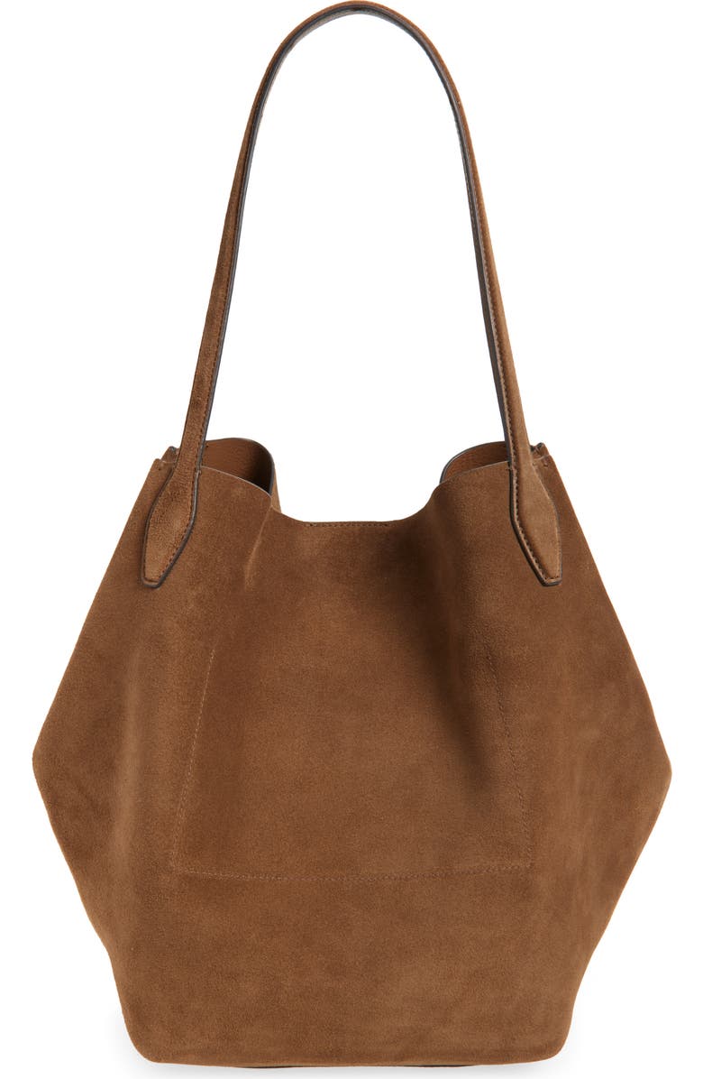 Madewell The Shopper Tote in Soft Grain Suede, Alternate, color,