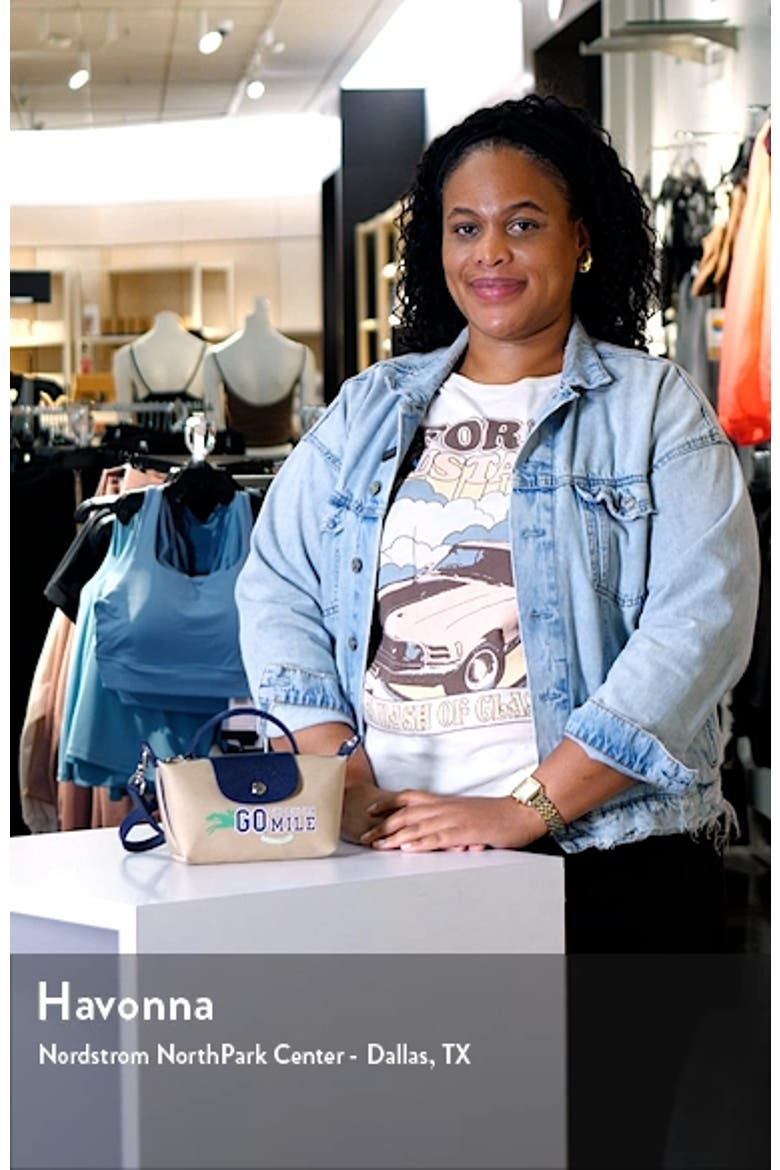Extra Small Le Pliage Team Cotton Gabardine Clutch video