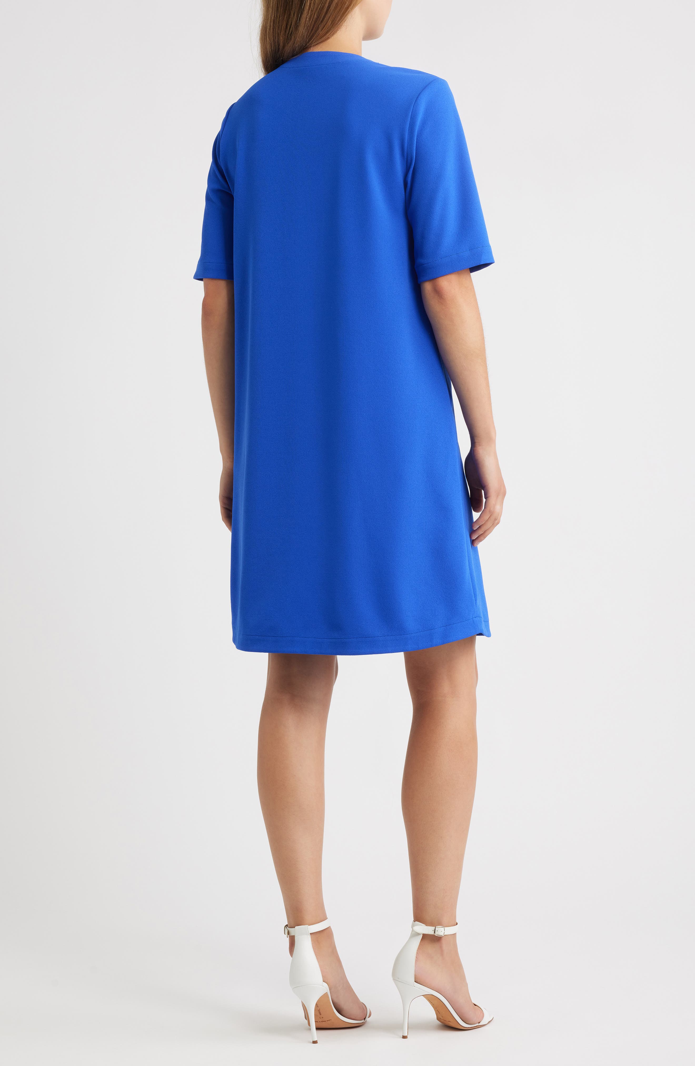 Stretch Crepe A-Line Dress - image 4