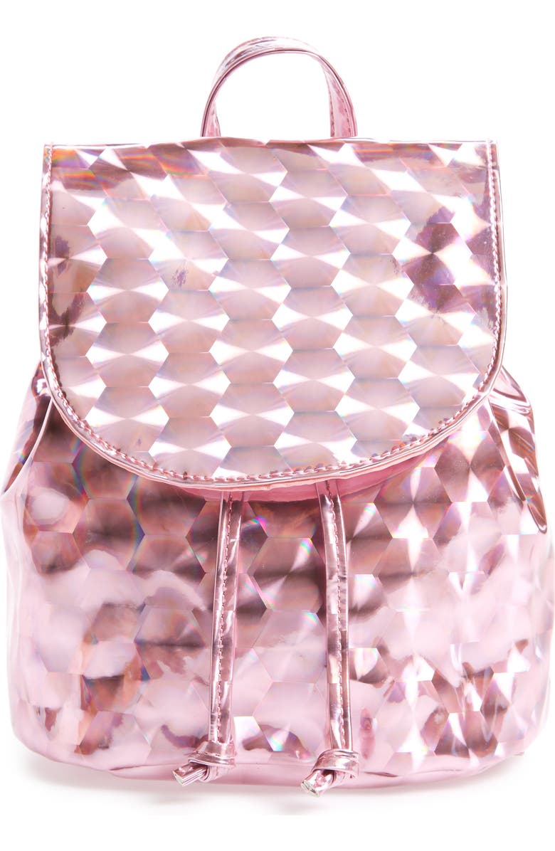 DEB & DAVE ACCESSORIES Hologram Backpack, Main, color,