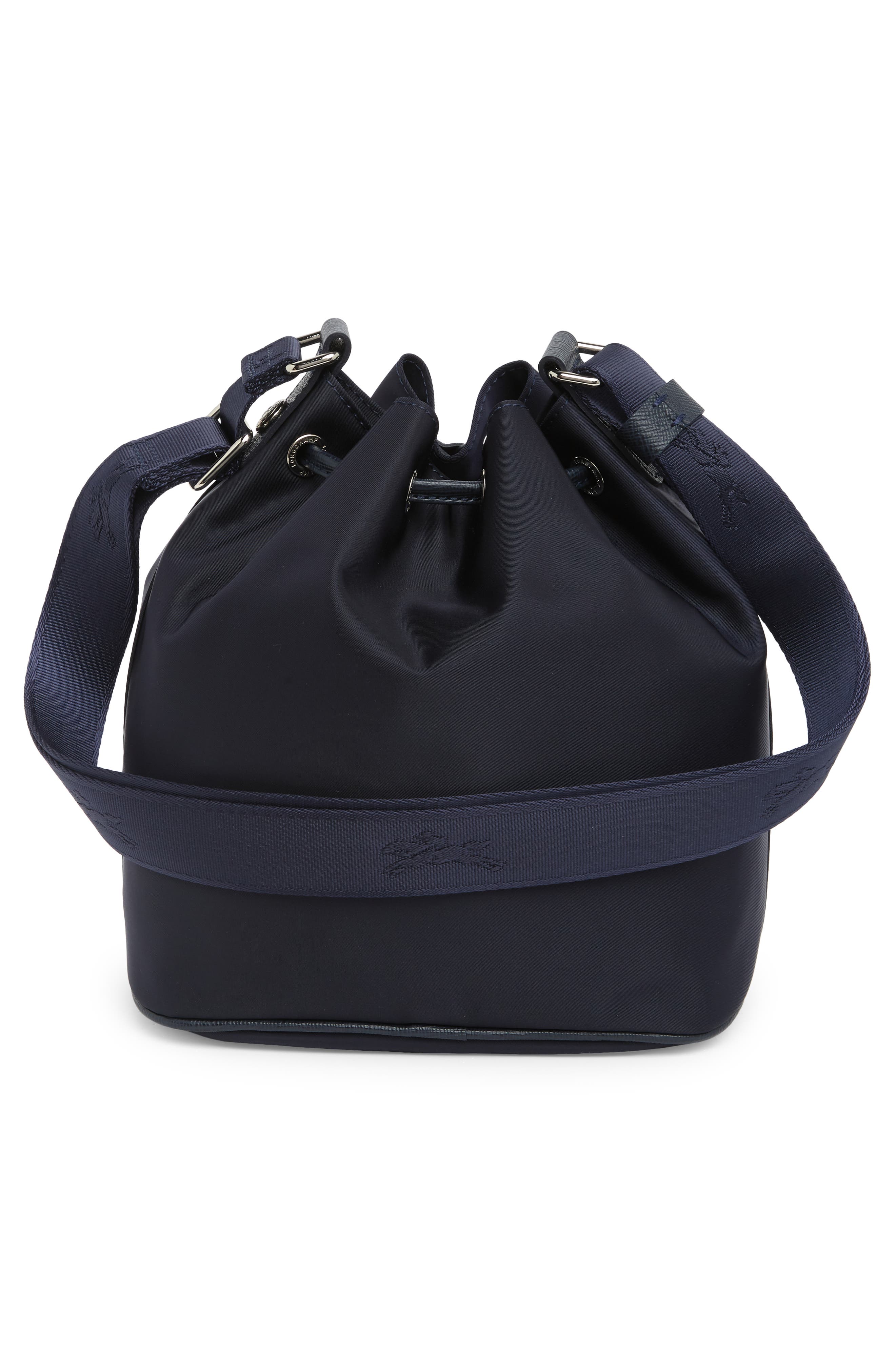 Longchamp Small Le Pliage Neoprene Bucket Bag, Alternate, color, Navy