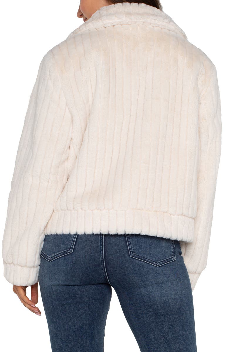 Liverpool Los Angeles Faux Fur Trucker Jacket, Alternate, color, 