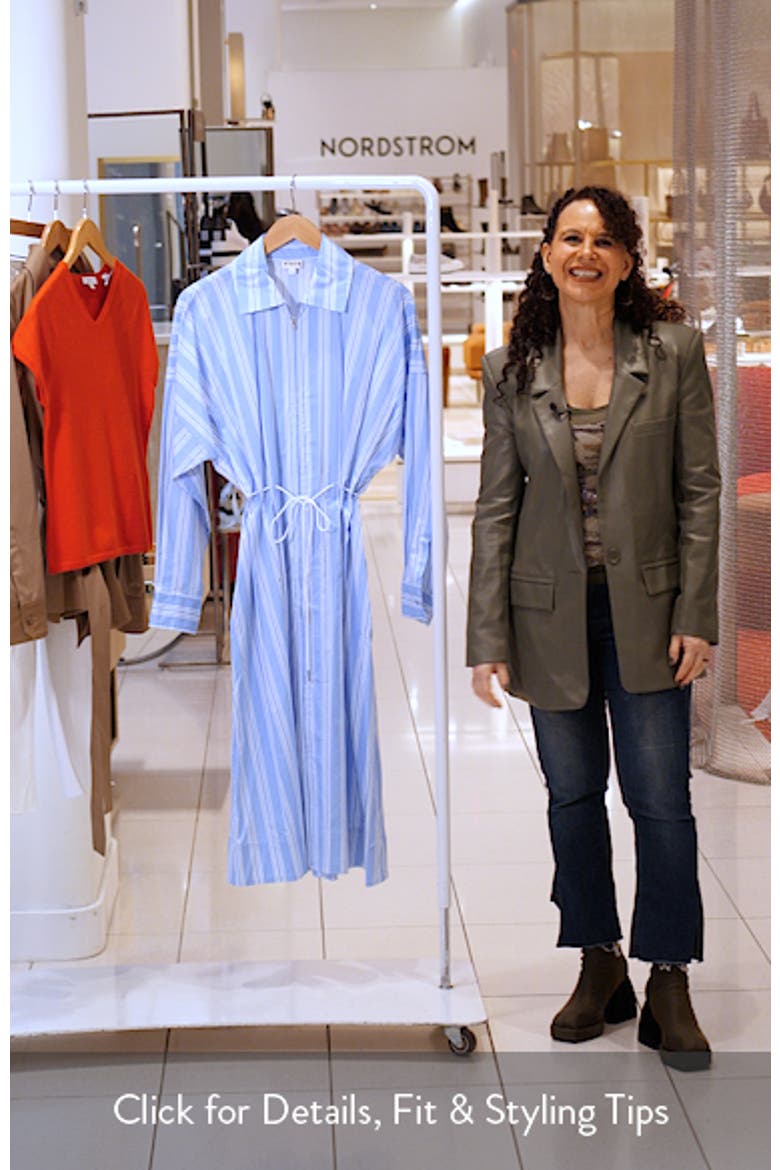 Chi Stripe Midi Shirtdress video