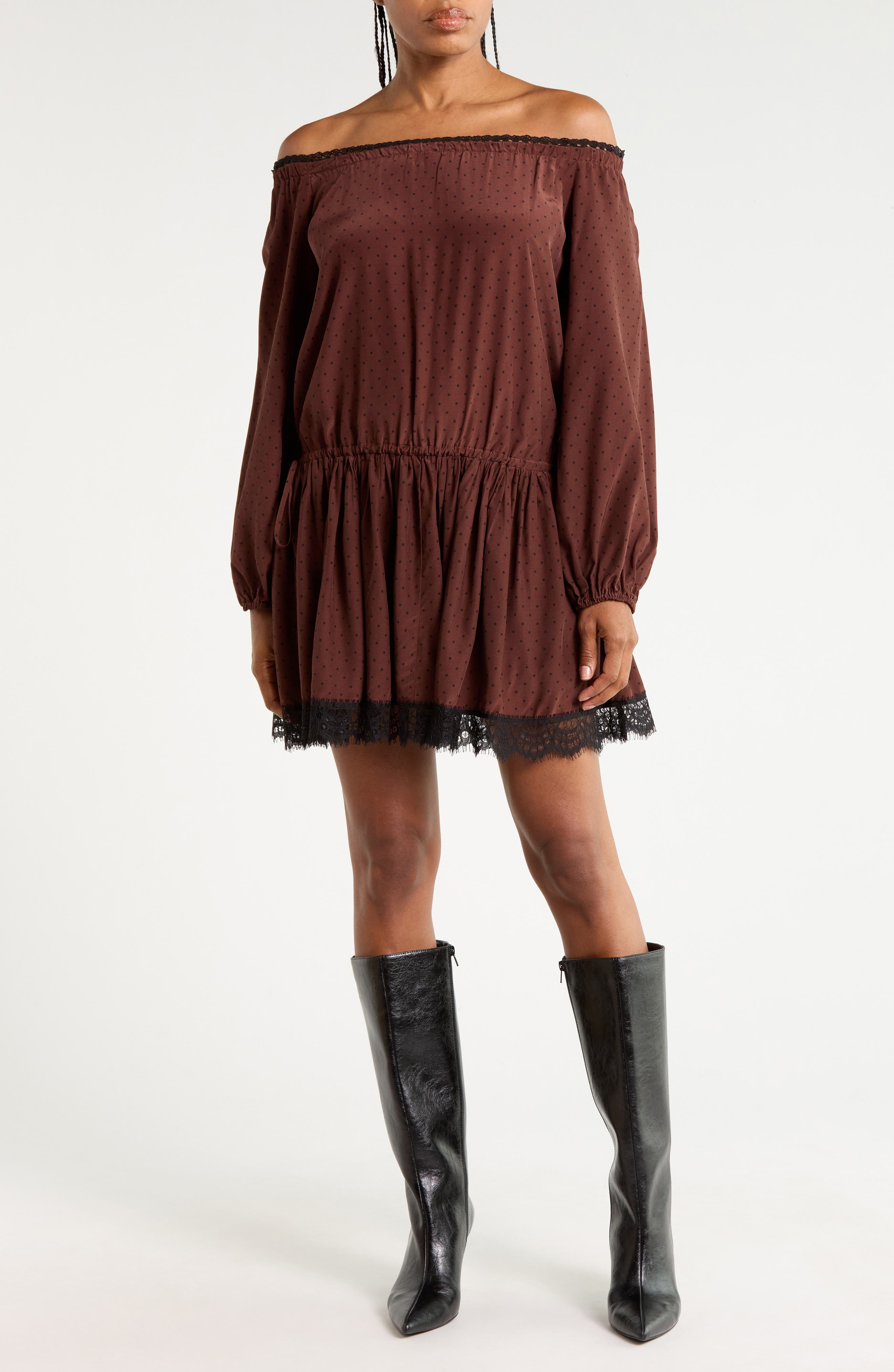 Off the Shoulder Minidress