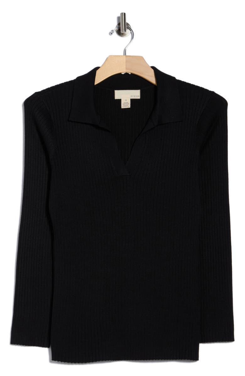 BY DESIGN Ivy League Top, Main, color, Jet Black