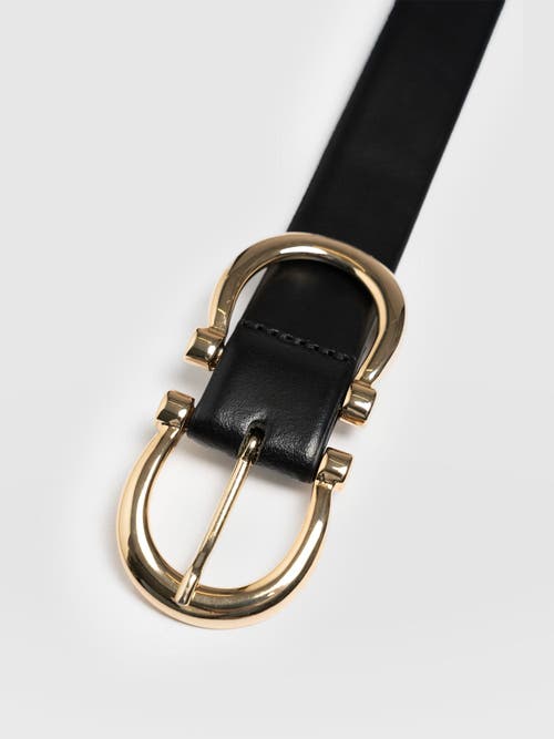 Saint And Sofia Saint + Sofia Chelsea Belt In Black