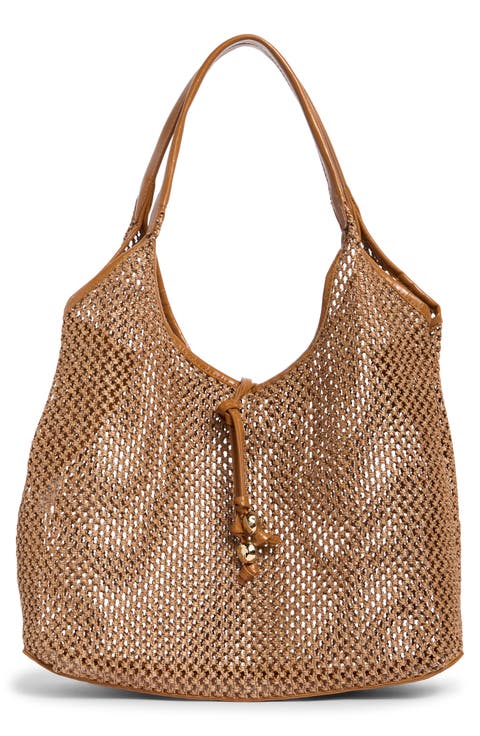 Sabrina Woven Tote with Shoulder Bag