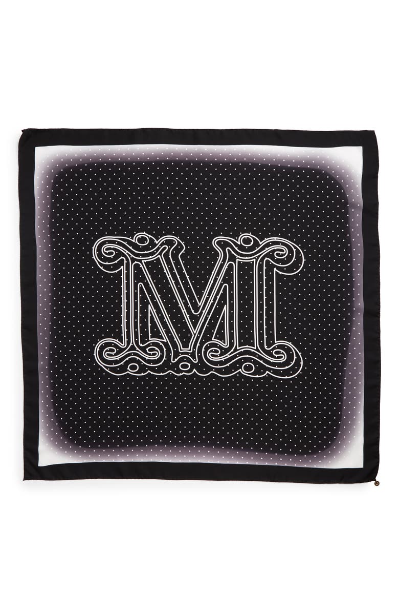 Max Mara Aloejs2 Monogram Silk Scarf, Main, color,
