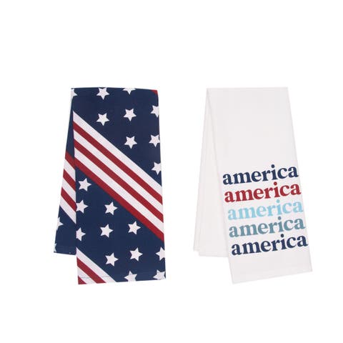 America Star Patriotic 100% Cotton Set of 2 Handtowels