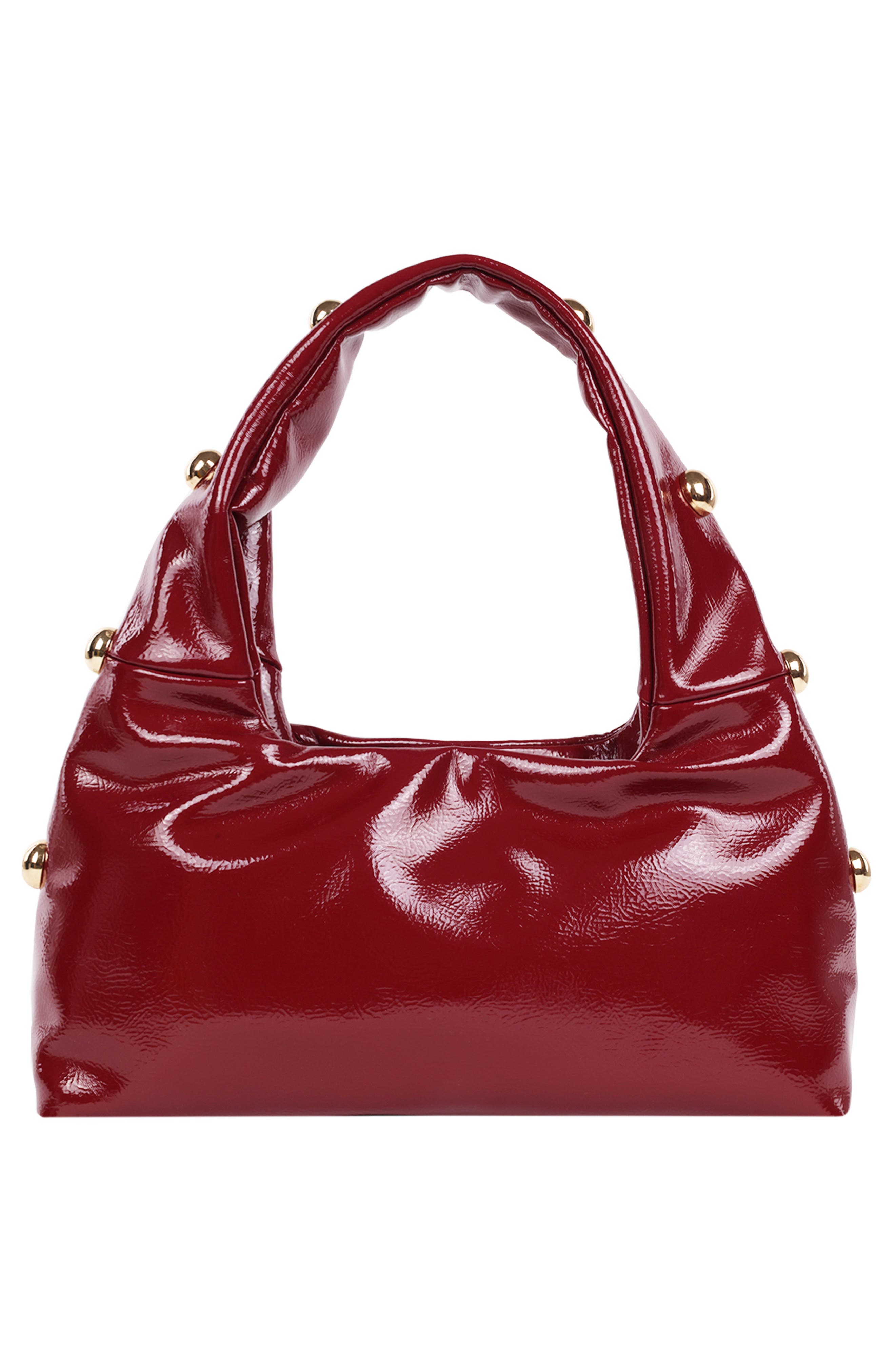 JASON WU Studded Patent Shoulder Bag, Alternate, color, 