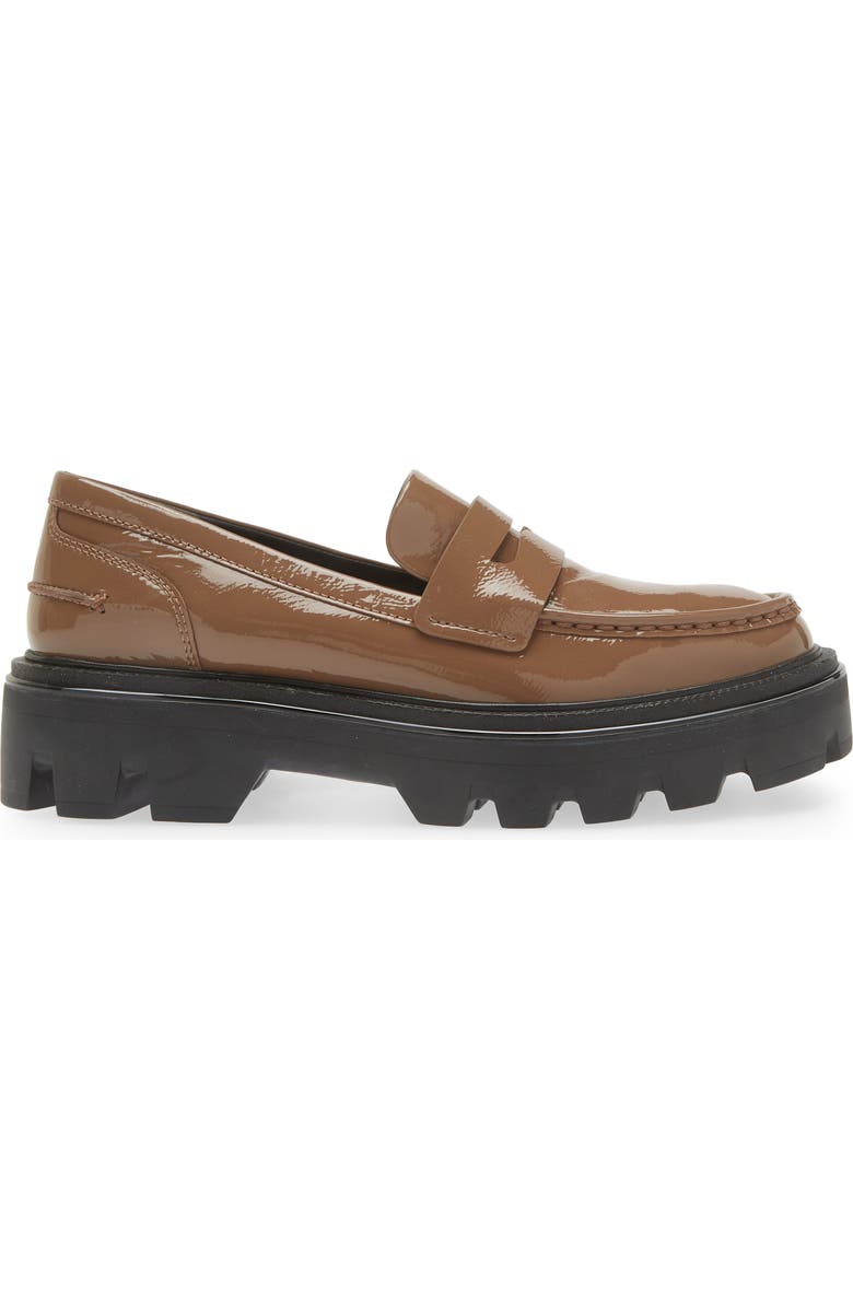 rag & bone Quinn Platform Penny Loafer, Alternate, color, Taupept