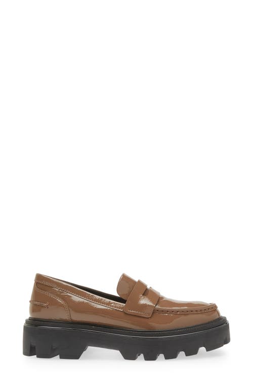 Rag & Bone Quinn Platform Penny Loafer In Taupept