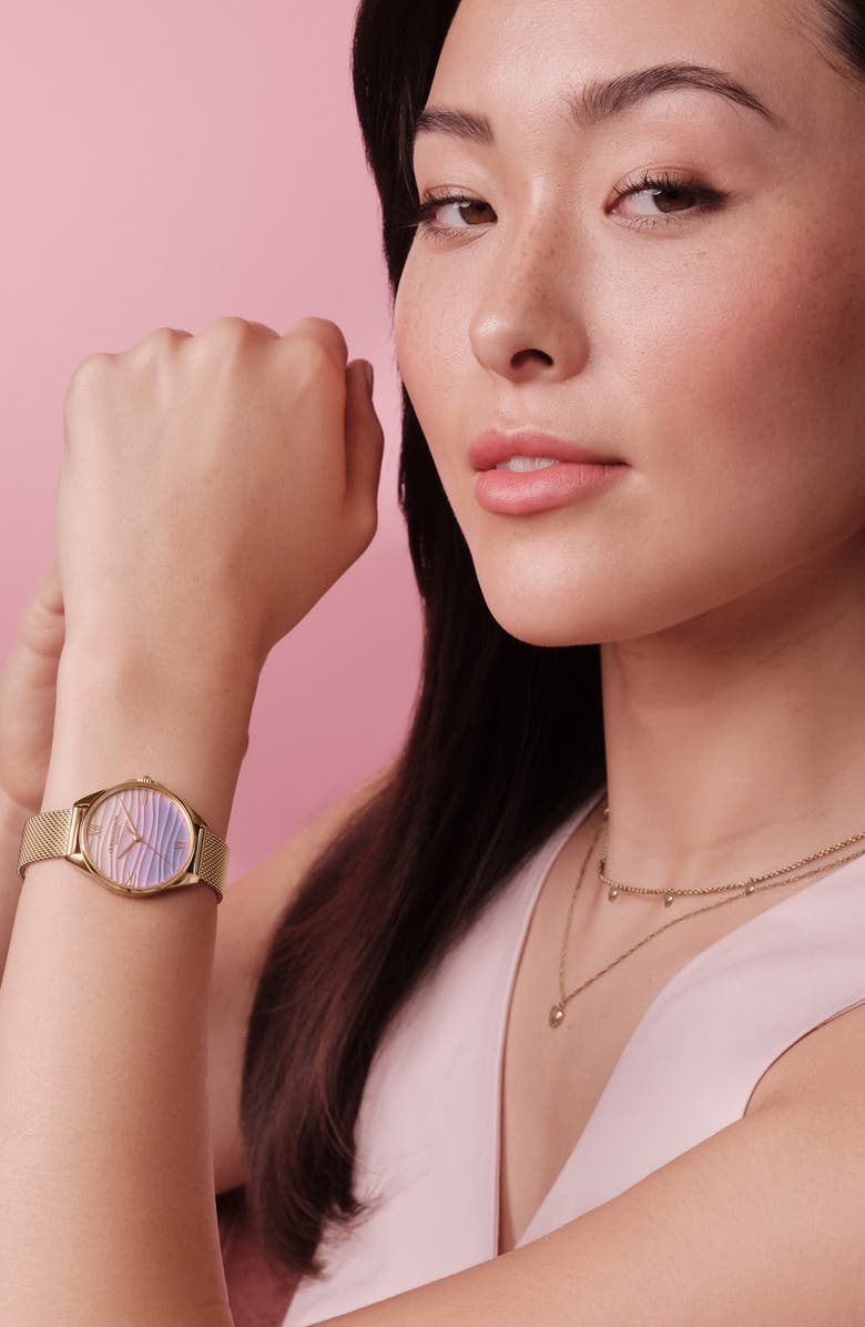 Olivia Burton Azure Mesh Strap Watch, 30mm, Alternate, color, 