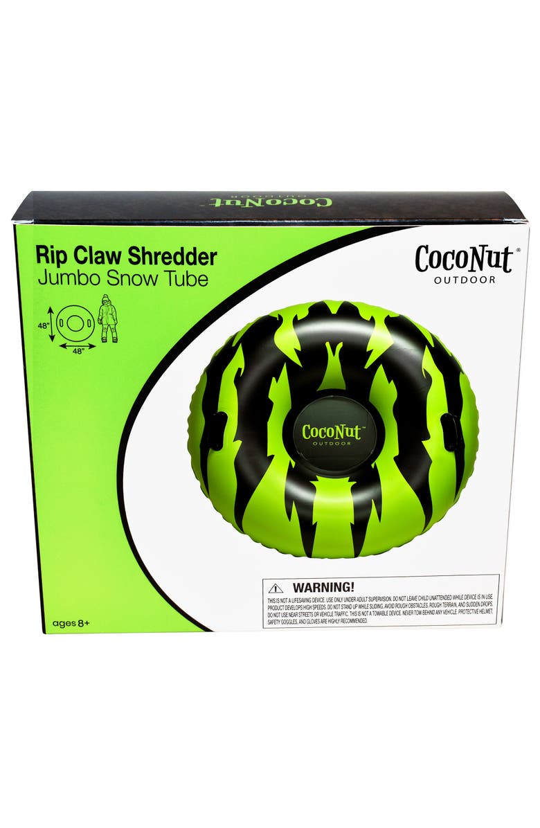 Coconut Outdoor Rip Claw Shredder 48" Jumbo Snow Tube,8+, Alternate, color, Multicolored