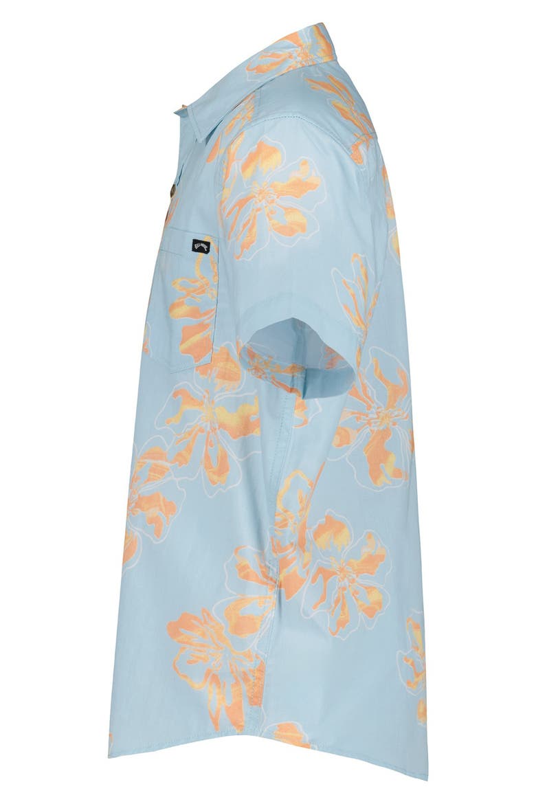 Kids' Sundays Short Sleeve Button-Up Shirt, Alternate, color, MIST BLUE