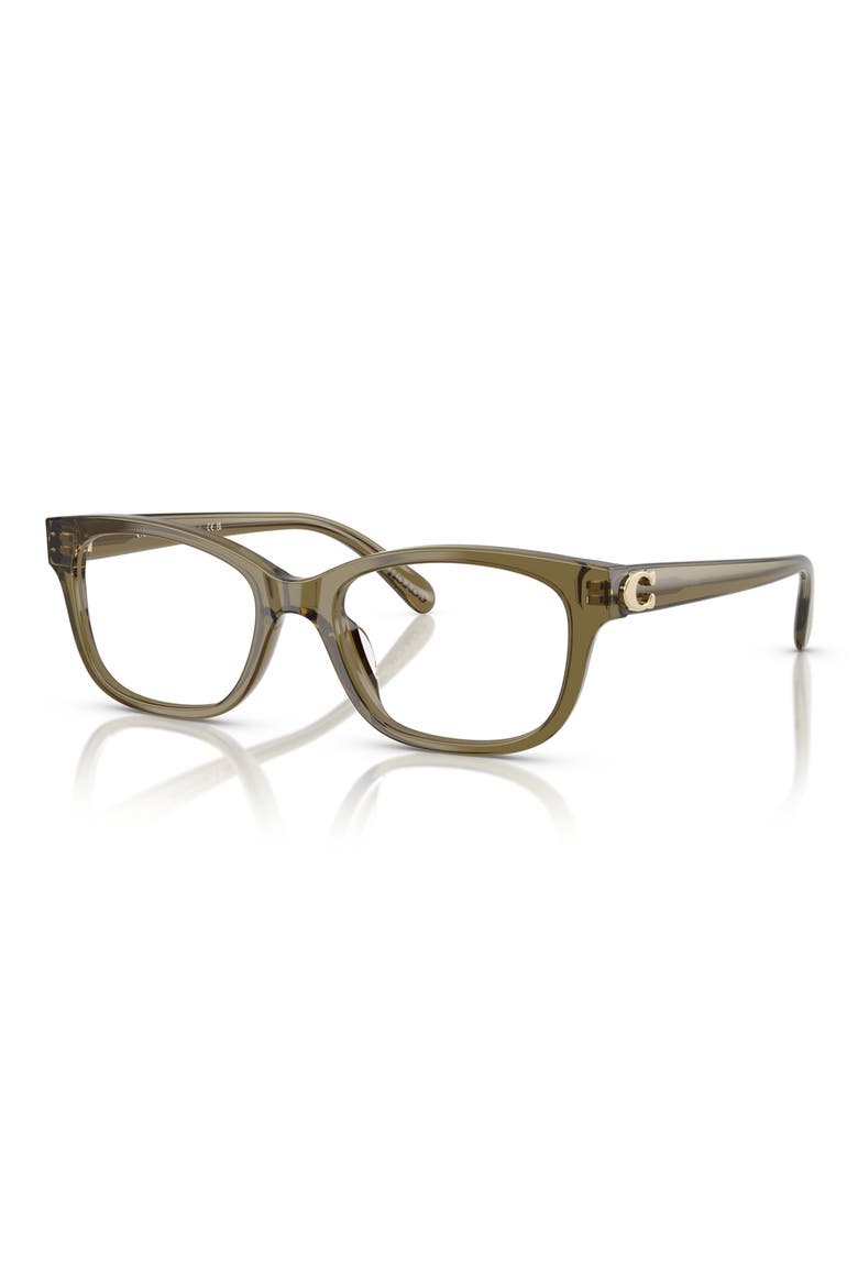 51mm Square optical glasses, Alternate, color, GREEN