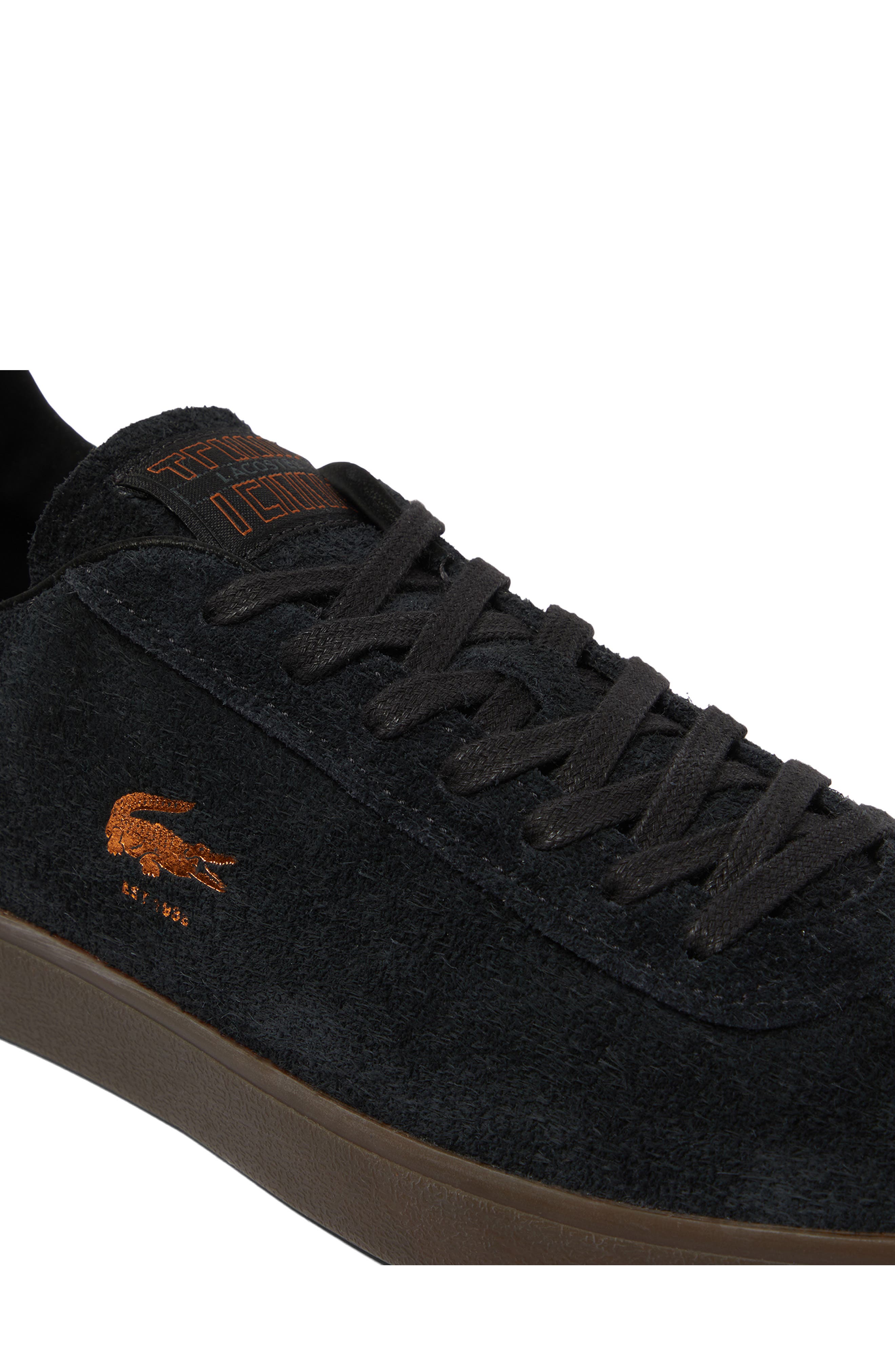 Lacoste Baseshot Suede Sneaker, Alternate, color, 